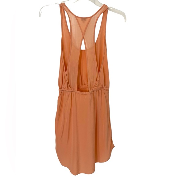 Wilfred Aritzia 100% Silk Victoire Open Back Dress Coral Orange Size XS - Picture 4 of 11
